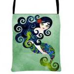Aquamarine Cute Mermaid Cro..